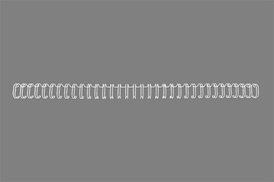 Spirál, fém, 3:1, 12,5 mm, 115 lap, GBC "WireBind", ezüst